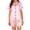 Hot Pink, variant on Maplenight Satin Pajamas Set for Women 2 Piece Pjs Striped Short Sleeve Button Down Tops and Shorts Lounge Set Soft Sleepwear Loungewear