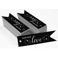 thumbnail image 2 of Inkdotpot Pack Of 50 Made With Love Text Favor Paper Tags Craft Real Silver Foil Hang Tags, 2 of 6