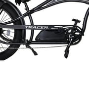 Tracer Chico GT7 26 inch Stretch Cruiser Ebike for Men, 750W Rear Motor, 7 Speed, up to 30 mph, 50 miles, Matte Black