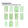 thumbnail image 3 of 1 Set Circle Stencil Plastic High-quality Convenient Use Eye-catching Templates for Drafting Exquisite Appearance Long Lifespan Type 8, 3 of 6
