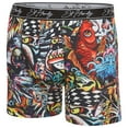 thumbnail image 6 of Ed Hardy 3-Pack Mens Underwear Boxer Briefs - Breathable Performance Boxers for Men - Long Leg Mens Boxers - Dragon, Skulls, Tiger, X-Large, 6 of 7