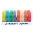 thumbnail image 3 of Monthly Pill Organizer Container with Popup Open Design 2 Times a Day AM PM Compartments, 3 of 7