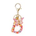 thumbnail image 1 of Butterfly Initial letter Keychain, Tassel Butterfly Pendant Key Cute Bling Butterfly, Letter For Wome Keychain initial, 1 of 1