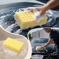 thumbnail image 5 of Car Wash Sponge, Extra Large Yellow Sponge for Auto Cleaning & Dish Washing, Easy Grip Scratch-Free Thick Foam Scrubber for Cleaning Car, Truck, RV, 5 of 7