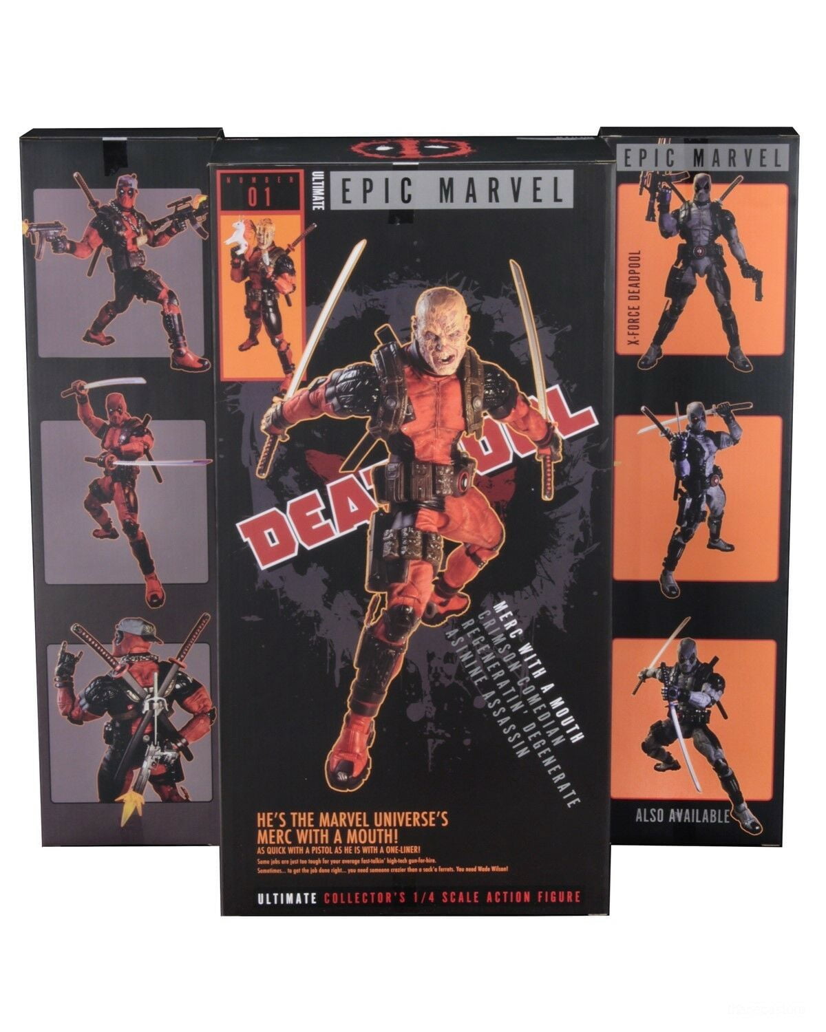 Marvel Classics - 1/4 Scale Action Figure - Ultimate Deadpool - NECA / Marvel