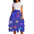 thumbnail image 2 of Tulle Skirts for Women with Light High Waisted Irregular Mesh Layered Flowy A Line Midi Skirt Elegant Tutu Skirts, 2 of 5