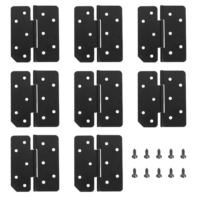 unbranded 8Ud Bisagras Plegables Para Muebles Con Material De Hierro Y Función De Negro