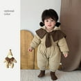 thumbnail image 4 of TAIAOJING Toddler Baby Outing Clothes Atmosphere Winter Warm Padded Jacket Clip Jumpsuit Cottonpadded Winter Baby Girls With Versatile Child Daliywear 6-9 Months, 4 of 9