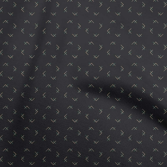 oneOone Viscose Chiffon Chocolate Brown Fabric Abstract Dress Material Fabric Print Fabric By The Yard 42 Inch Wide