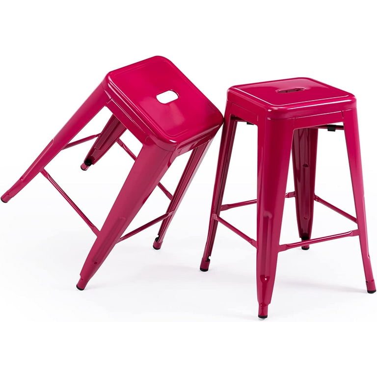 Vogue Furniture Direct 24 Barstools Backless Metal Barstool