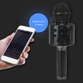 thumbnail image 2 of Matsuzay Home KTV Party Bluetooth-compatible Singing Microphone USB Charging Mic Adjustment Low Button Delay Volume Operation Cables de audio/vídeo negro, 2 of 6