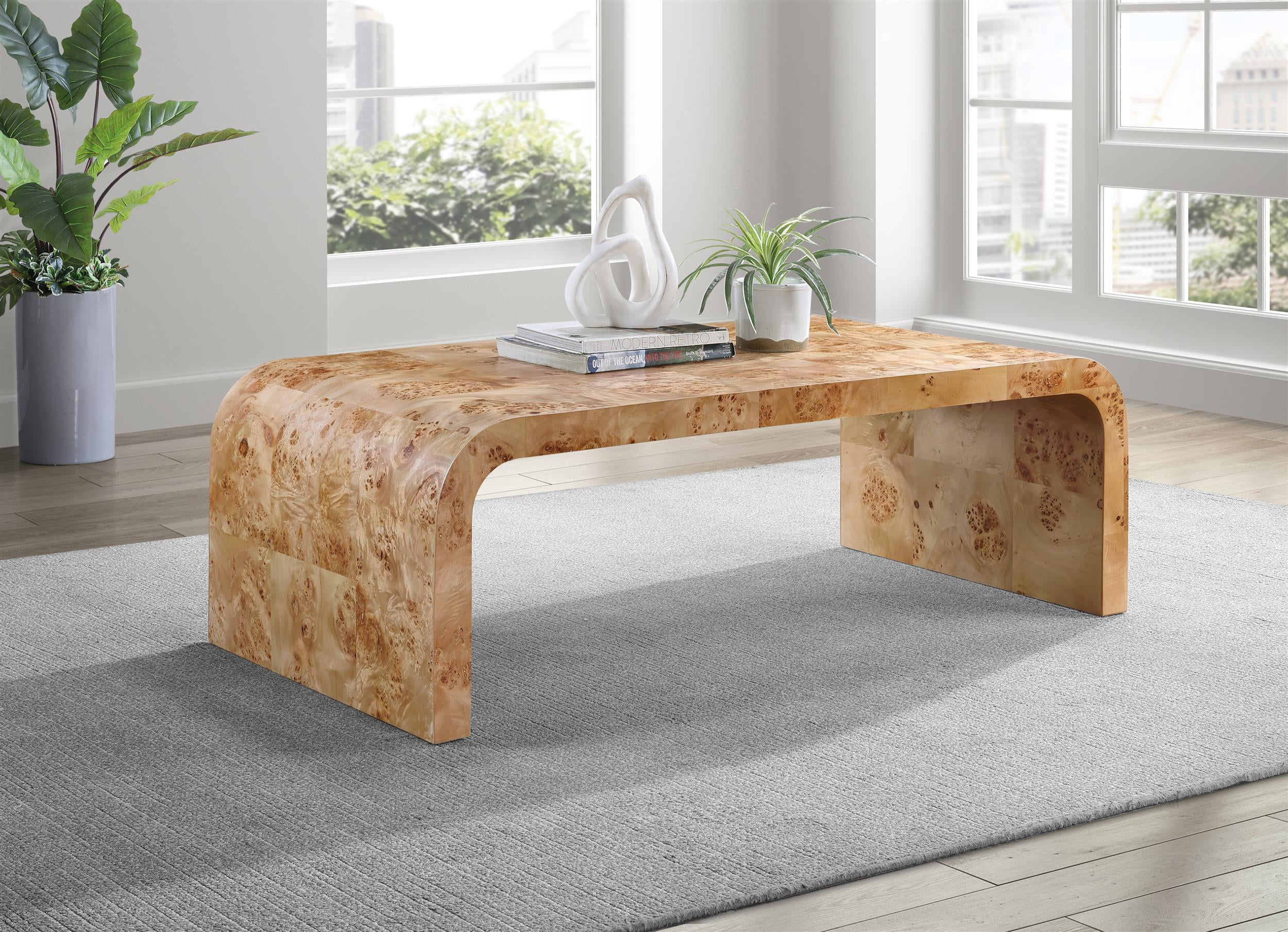 Meridian Furniture Cresthill Natural Ash Coffee Table