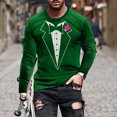 thumbnail image 1 of Blusas y camisas de manga larga y cuello redondo, camisetas casuales de moda para hombre, camisetas deportivas con estampado navideño, camisetas de manga larga, blusas de manga larga y cuello redondo,, 1 of 4