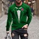 thumbnail image 1 of Blusas y camisas de manga larga y cuello redondo, camisetas casuales de moda para hombre, camisetas deportivas con estampado navideño, camisetas de manga larga, blusas de manga larga y cuello redondo,, 1 of 4