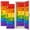 Color 6, variant on 2 Pcs School Locker Magnetic Wallpaper 12" x 36" Colorful Alphabet Letters to Z Cartoon for Kids Learning Reusable Removable Locker Accessories Back to School Supplies