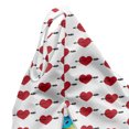 thumbnail image 5 of Love Lounger Chair Bag, Valentine's Day Theme Along Hearts Cupid Romantic Couples Celebration Theme, High Capacity Storage with Handle Container, Lounger Size, Black Red and White, by Ambesonne, 5 of 5