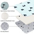 thumbnail image 2 of Blact Cat Flannel Bath Mat 16x24 Inches, Soft Absorbent Non-Slip Bathroom Rug, Machine Washable Floor Mat for Shower, 2 of 7