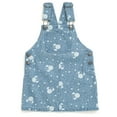 thumbnail image 4 of Disney Minnie Mouse Vintage Wash Denim Overall Dress and T-Shirt Outfit Set Infant to Little Kid, 4 of 5