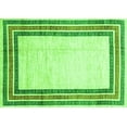 thumbnail image 1 of Ahgly Company Indoor Rectangle Abstract Green Modern Area Rugs, 2' x 5', 1 of 4