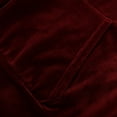 thumbnail image 4 of TKLPEHG Women's Velour Hooded Jacket Casual Long Sleeve Hoodies Coats Full Zip Up Outerwear Soft Warm Velvet Jacket with Pockets (Red,L), 4 of 6