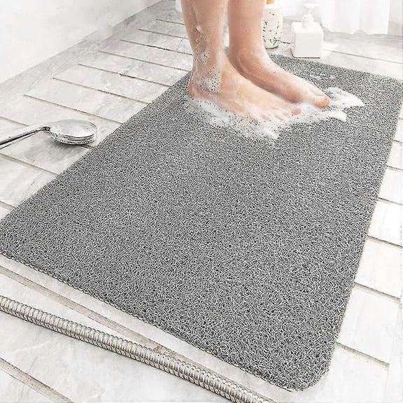 Shower Mat For Inside Shower Loofah Bath Mat Non Slip Anti Mould Antibacterial Soft Pvc Bath Mat Fo