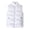 White, variant on Joernso Autumn Winter Men Vest Solid Color Thickened Stand Collar Zipper Slim Fit Sleeveless Jacket for Daily Wear