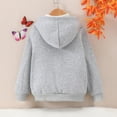 thumbnail image 4 of Boys' Outerwear Jackets & Coats Kids Toddler Baby Boys Autumn Winter Shirt Solid Jacket Long Sleeve Boys Hoodie Coat Clothes Outwear Cute Clothes (Grey,5Y 4-5 Years), 4 of 6