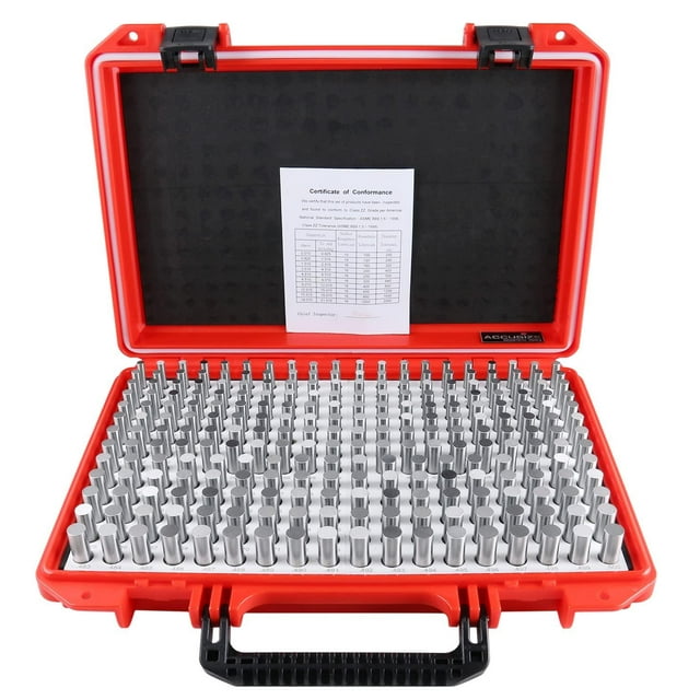 Juego de Clavijas de Enchufe de Acero Accusize Industrial Tools de 0.251-0.500 Pulgadas 250 Piezas C