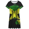 thumbnail image 3 of Jamaica Dress Fashion Beach Short Sleeve Dresses Female Party Printed Sundress, 3 of 7