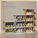 thumbnail image 1 of Estante de almacenamiento para baño de plástico plegable, a prueba de polvo, sin instalación, para ahorrar espacio, para zapatillas, sencillo y económico para el hogar, 1 of 5