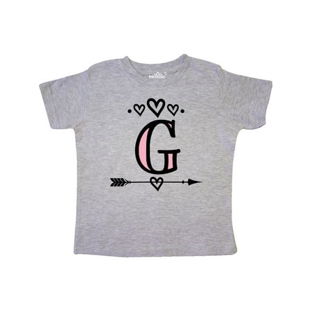 

Inktastic Letter G Monogram Tribal Arrow Gift Toddler Toddler Girl T-Shirt