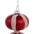thumbnail image 4 of Northlight Shiny Red and Frosted Striped Candy Cane Finial Glass Christmas Ornament - 5.5", 4 of 8