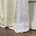 thumbnail image 5 of TWOPAGES Kyla Collection Room Darkening Lined Faux Linen Pinch Pleated Curtain, 40"x84", 1 Panel, Gray Beige, 5 of 6