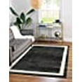 thumbnail image 3 of Unique Loom Del Mar Collection Contemporary Transitional Area Rug, 8' x 11' 4", Black/Ivory, 3 of 10