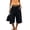 Q08 Black, variant on Mifsaly Capri Cargo Pants for Women Elastic Drawstring Waist Cropped Trousers with Pockets Lightweight Casual Knee Length Vacation Summer Capris Black,M