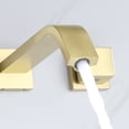 thumbnail image 4 of Three Hole Bathroom Sink Faucet, Two Knob Handle Solid Brass Basin Faucet, 4 of 8
