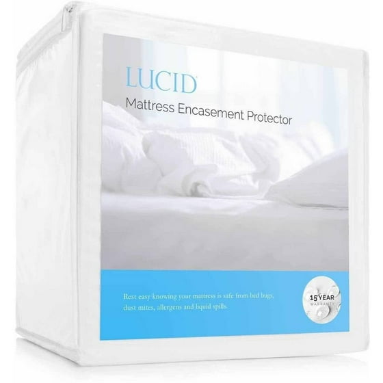 Lucid Zippered Mattress Encasement Bed Bug And Waterproof Protector Lucid Zippered Mattress Encasement Bed Bug And Waterproof Protector Com