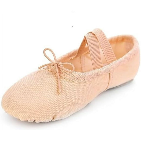 VINGT ANS Ballet Canvas Shoes Split Sole with Tie Dance Slippers for Toddler/Little Kid/Big Kid/Women