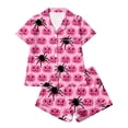 thumbnail image 5 of XIYON Halloween Pajamas Women Pumpkin Short Sleeve Sleepwear 2 Piece Button Down Top and Shorts Pajama Set Cozy Loungewear Fashion Clothes, 5 of 6