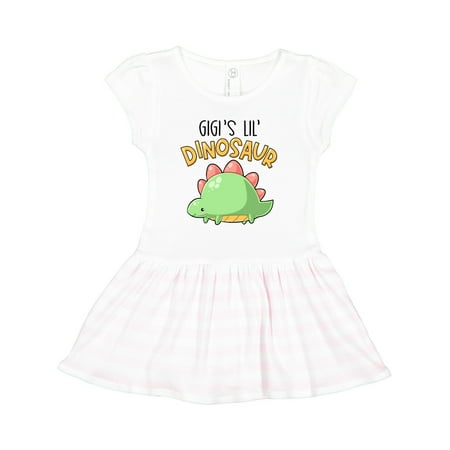 

Inktastic Gigi s Lil Dinosaur with Cute Stegosaurus Gift Toddler Girl Dress