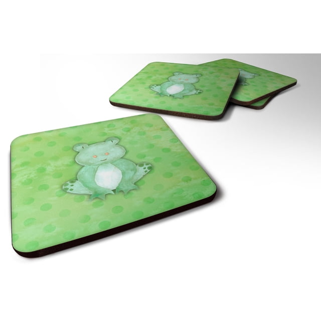 "Treasures Polkadot Frog Watercolor Decorative coasters, 3.5, Multicolor" Caroline's Treasures BB7388FC