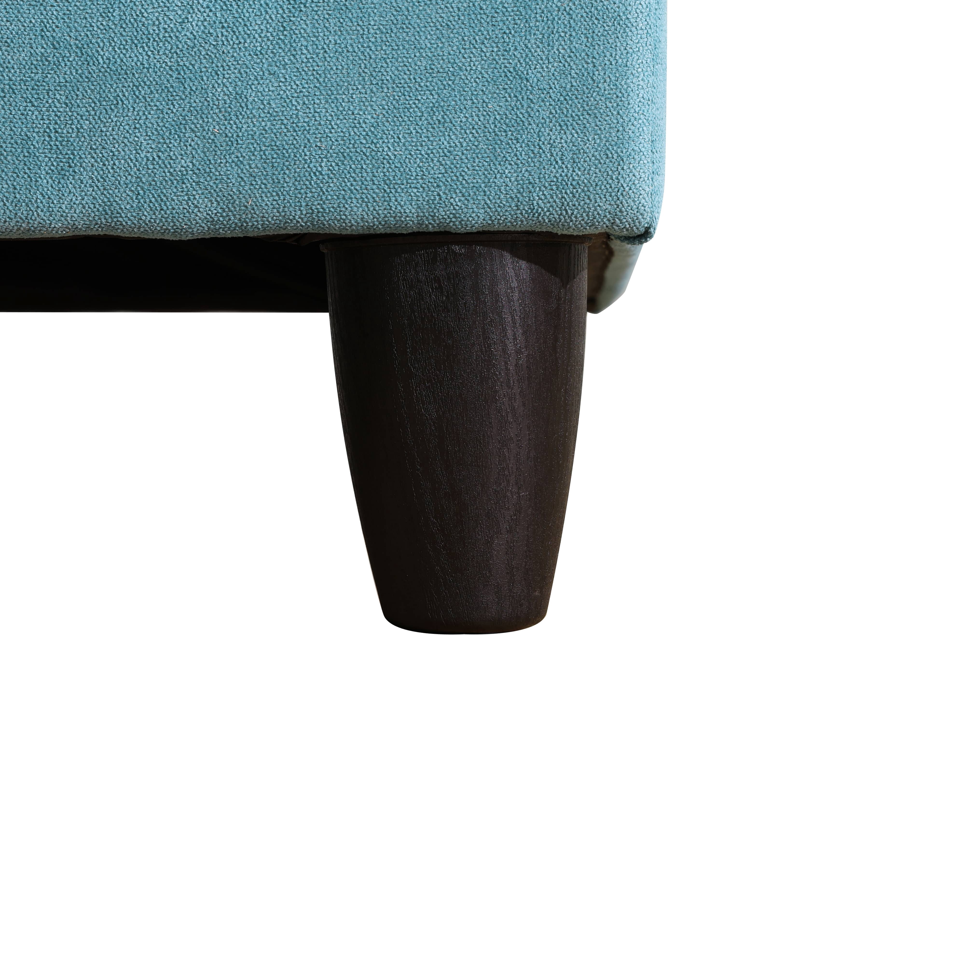 MAYEERTY Teal Blue Modern 3-Piece Couch Vibrant Unique Chic Living Room Furniture