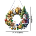 thumbnail image 2 of Kit Arte Diamante 5D DIY Puntos Navidad Forma Especial Muñeco Nieve para Ventanas Jardín, 2 of 9