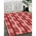 thumbnail image 3 of Ahgly Company Tapis d'Intérieur Lavables en Machine, Rectangle Rouge de Transition, 2' x 3', 3 of 7
