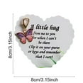 thumbnail image 3 of MOQIN Butterfly Charm Pocket Hug Token with Inspirational Cards - Anxiety Relief Gift for Loved Ones, Colorful Animal Clip On Pendant for Keys Bag Friendship, 3 of 6