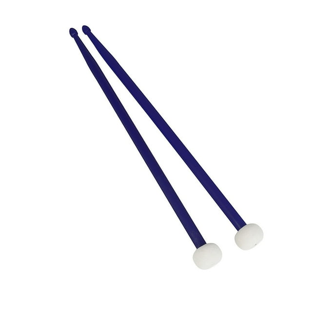 Sonducket 1 par de baquetas de timbales de colores, palillos de tambor de cabeza de fieltro, martillo de tambor de doble cabeza estable Type2 NO2