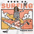 thumbnail image 2 of Let's Go Surfing Skeleton Beach Crew Neck Short Sleeve Graphic Tee Brisco Brands L, 2 of 5
