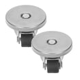 thumbnail image 2 of 2Pcs Removable Adhesive Casters, Desk Chair Replacement Wheels Universal Dual-Head Silent Swivel Casters With Handle For Furniture Cabinets & Mobile Storage, 2 of 9