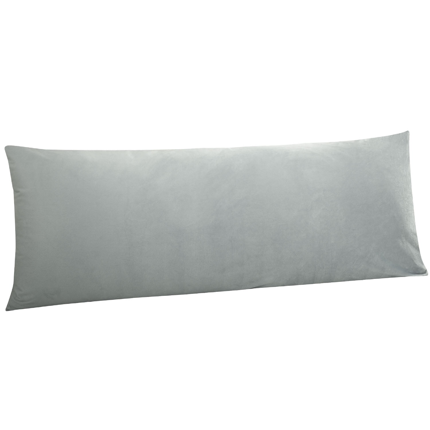 NT Bay Ultra Soft Velvet Body Pillow Cover, Luxury Solid Color Zippered