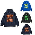 thumbnail image 6 of SGMVNU Boys Hoodies Printed Hooded Sweatshirts for Kids Letter Printed Fashion Long Sleeve Hoodie Sweatshirt for Fall Winter Black Size 8-9 Years, 6 of 6